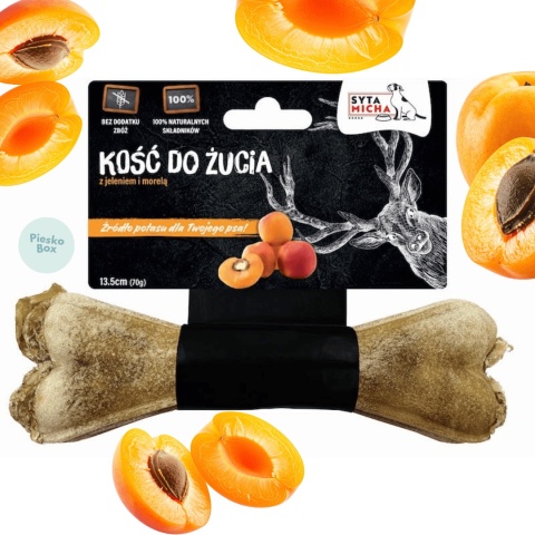 Syta Micha kość do żucia z jeleniem i morelą 13,5 cm w sklepie PieskoBox