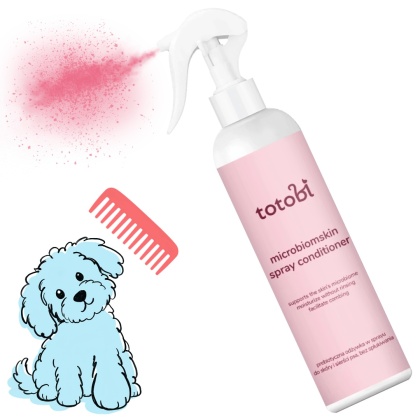 Totobi Microbiomskin Spray Conditioner - prebiotyczna odżywka bez spłukiwania dla psa 300ml