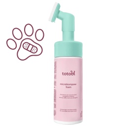 Totobi naturalna pianka do czyszczenia łapek psa 200 ml wzmacniająca mikrobiom pieskobox