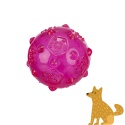 trixie piszcząca piłka dla psa 7 cm różowa gumowa