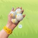 średnia piłka dla psa Trixie Bubble 8 cm dla szczeniąt do aportu w wodzie i zabawy w pieskobox