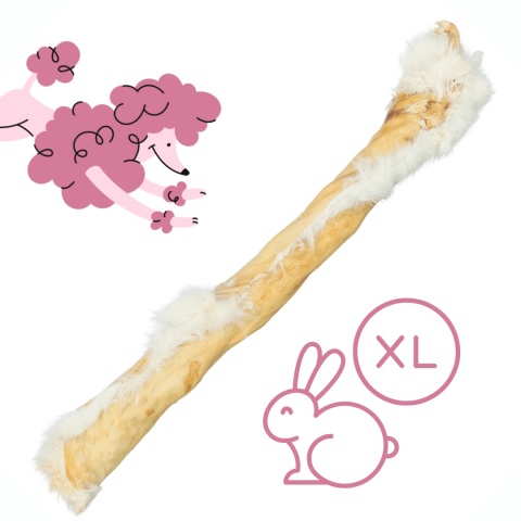 Rolka z królika z futrem Trixie – naturalny gryzak dla psa 45–50 cm pieskobox