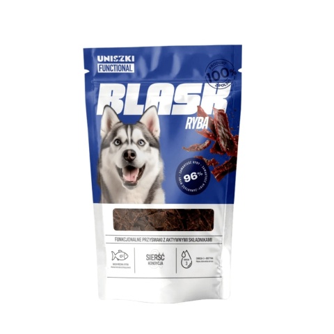 Smaczki funkcyjne UNISZKI na sierść i skórę z rybą dla psa pieskobox