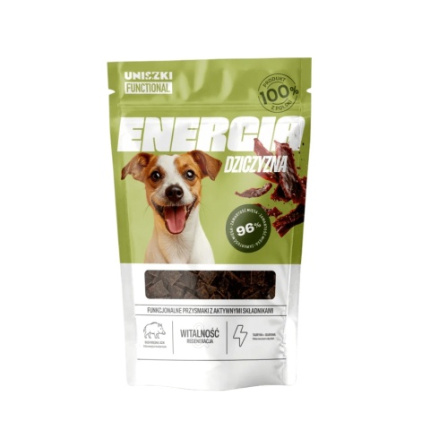 Smaczki funkcyjne UNISZKI na witalność z dzikiem dla psa pieskobox
