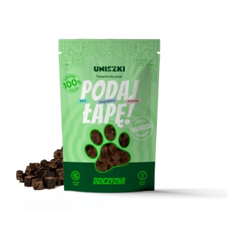 UNISZKI - Trenerki z dziczyzną dla psa 90g