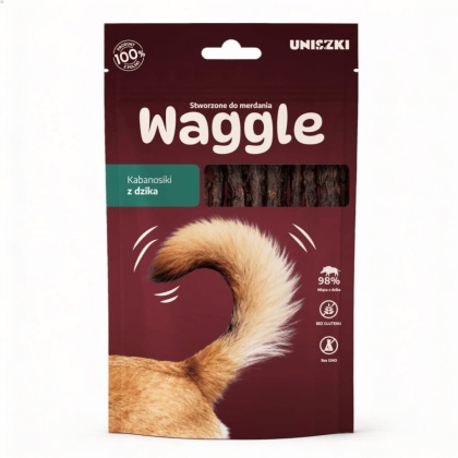 Uniszki - Waggle Miękkie Kabanosy z Dzika dla Psa 60g