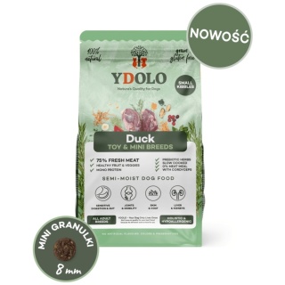 YDOLO MINI Duck - Półwilgotna Karma z Kaczką dla Psów Małych Ras 700g