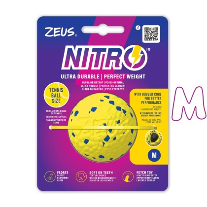 Zeus - Nitro elastyczna piłka dla psa M (6,3cm)