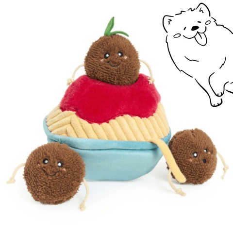 ZippyPaws Burrow Spaghetti z Klopsikami interaktywna zabawka węchowa dla psa