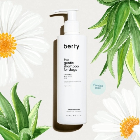 Berty Delikatny Szampon dla Szczeniąt i Psów z Wrażliwą Skórą 250ml w pieskobox