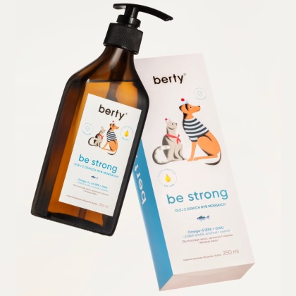 berty be strong - Olej z dzikich ryb morskich dla psa 500ml