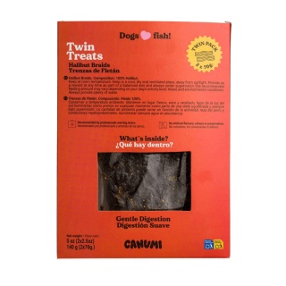 CANUMI Warkocze z Halibuta - Naturalny rybny gryzak dla psa 2 x 70g