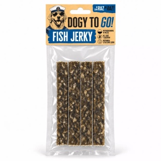 DOGY TO GO! Fish Jerky - naturalne gryzaki ze skóry dorsza dla psa 4szt