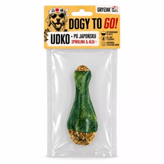 DOGY TO GO! Udko po Japońsku - gryzak ze skóry wołowej ze spiruliną dla psa 1szt