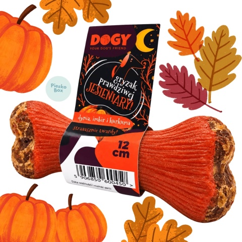 DOGY Gryzak Prawdziwej Jesieniary Straaasznie Twardy - twardy gryzak wołowy z dynią dla psa w pieskobox
