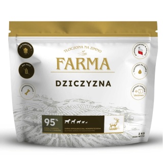 Farma Dziczyzna - Karma tłoczona na zimno dla psa 2kg