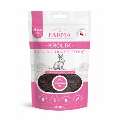 Farma Trenerki dla Szczeniąt z Królika 80g