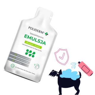 JM Sante Pharma POLIDERM - Emulsjana na podrażnioną skórę psa 15ml