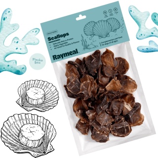 Raymeal - Suszone przegrzebki dla psa 200g
