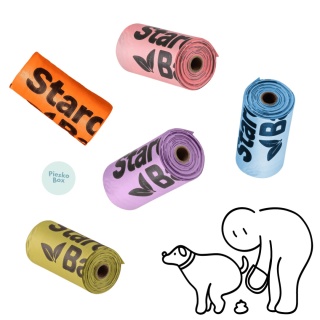 StarchBag - ekologiczne woreczki na psie odchody 1 rolka