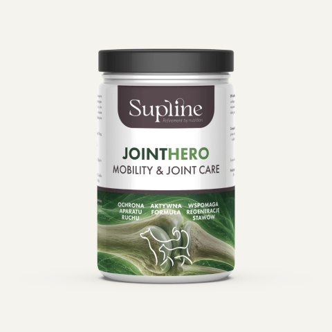 Supline JointHero 200g - suplement na stawy z kolagenem, MSM, glukozaminą, chondroityną i małżą nowozelandzką pieskobox