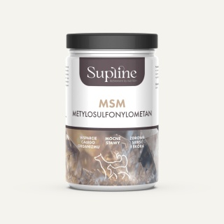 Supline MSM Siarka Organiczna - suplement na stawy, skórę i sierść dla psa i kota 250g
