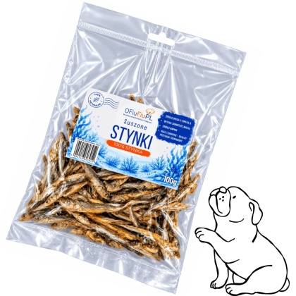 Suszone Stynki - Naturalny rybny przysmak dla psa 100g