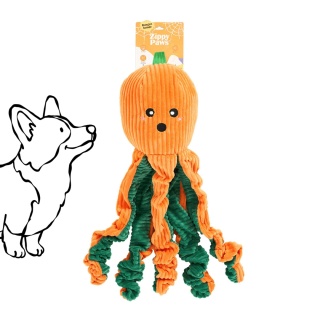 ZippyPaws - duża pluszowa Dyniowa Ośmiornica szarpak dla psa 53 cm